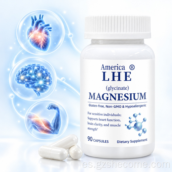 Las cápsulas de magnesio Shecome apoyan la producción de energía.